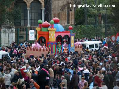 Carroza de la Cabalgata de los Reyes Magos de Sevilla, año 2006