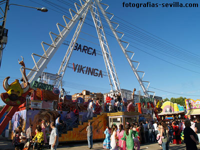 Calle del Infierno de la Feria de abril de Sevilla