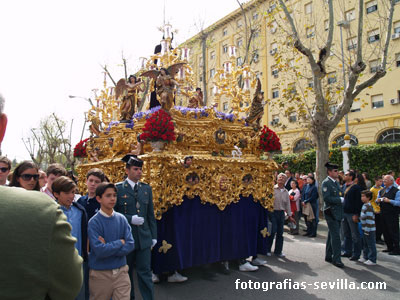 Costaleros de la Semana Santa de Sevilla