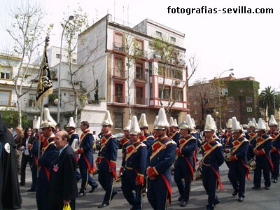 Trompetas de la Banda de Jesús Cautivo de Sanlúcar la Mayor, Semana Santa de Sevilla